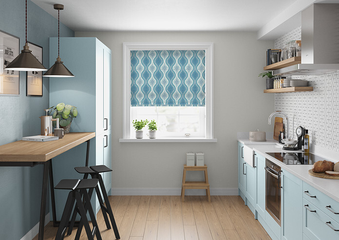 Deco, Peacock - Roman Blind - Image 5